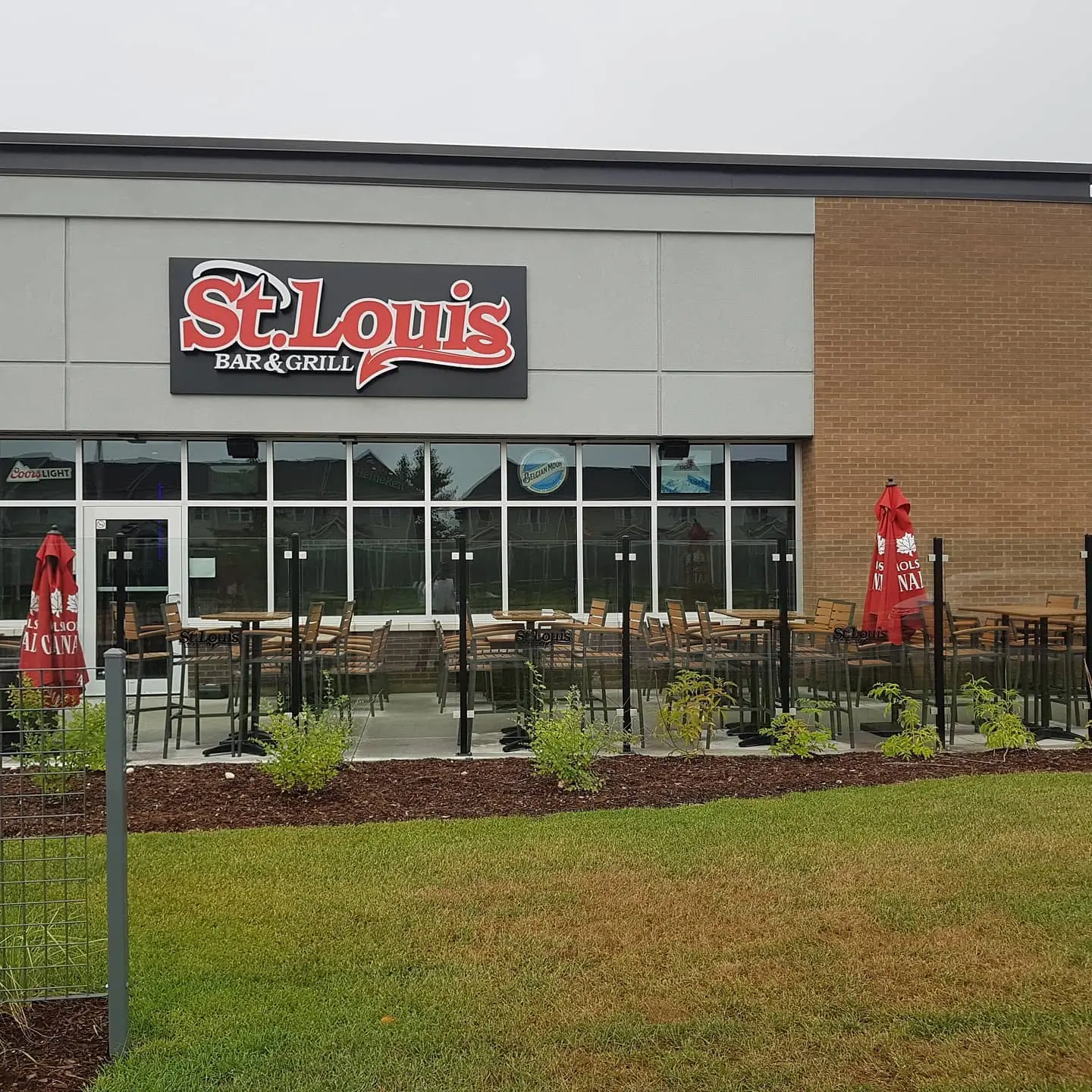 Completed exterior work at a St. Louis Bar and Grill location